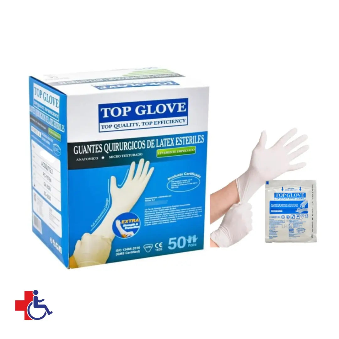 Guante Quirurgico De Latex Esteril N° 8.5 Caja x 50