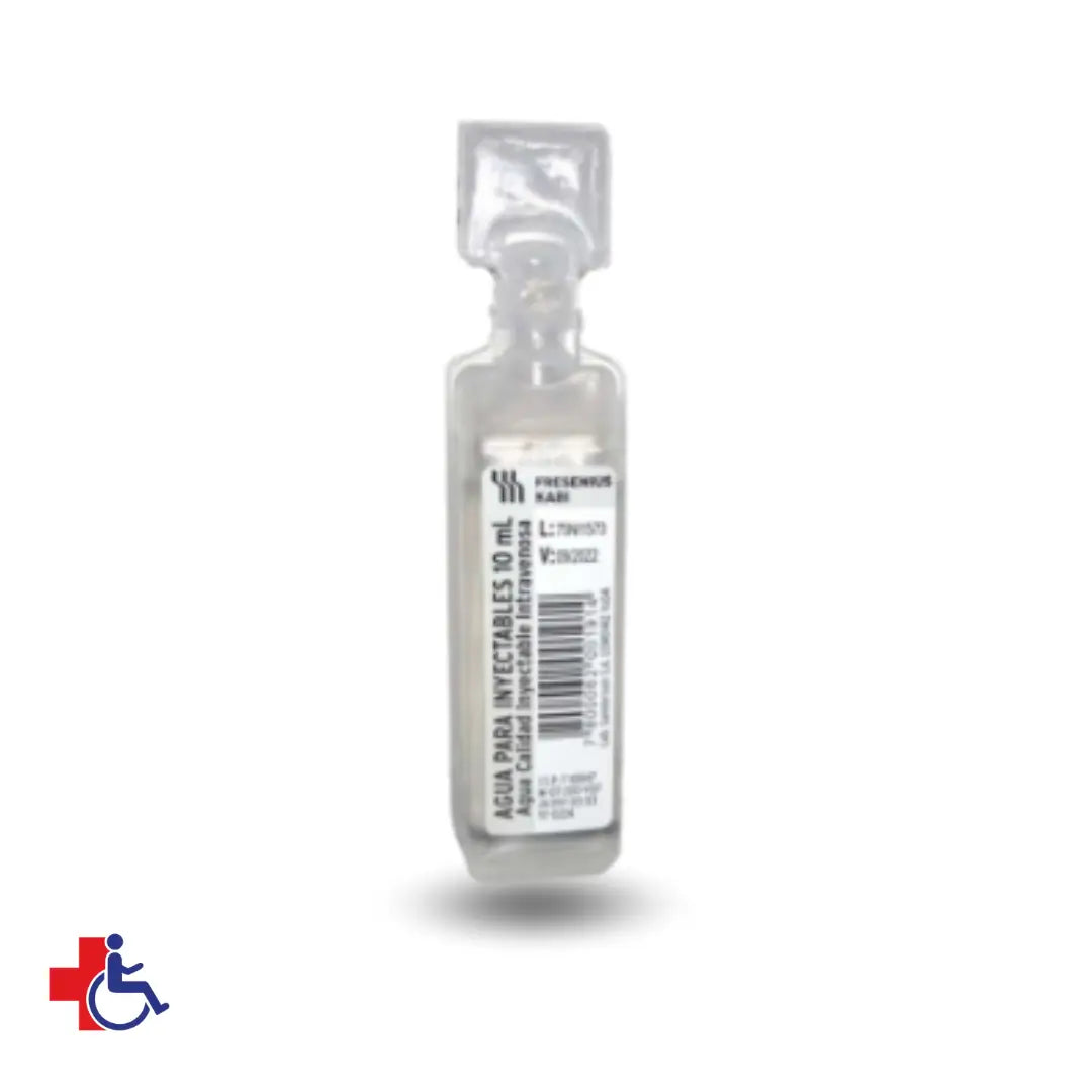 Agua Bidestilada Inyectable 10 ml