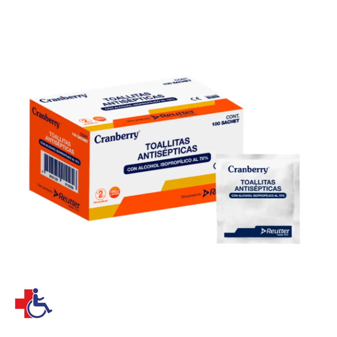 Acohol Pad Toallitas Antisépticas con Alcohol 70% Caja x 100 un