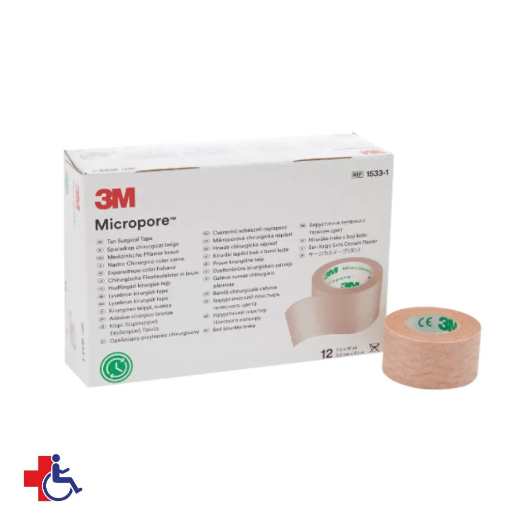 Micropore 2.5cm x 9mt Color Piel 3M