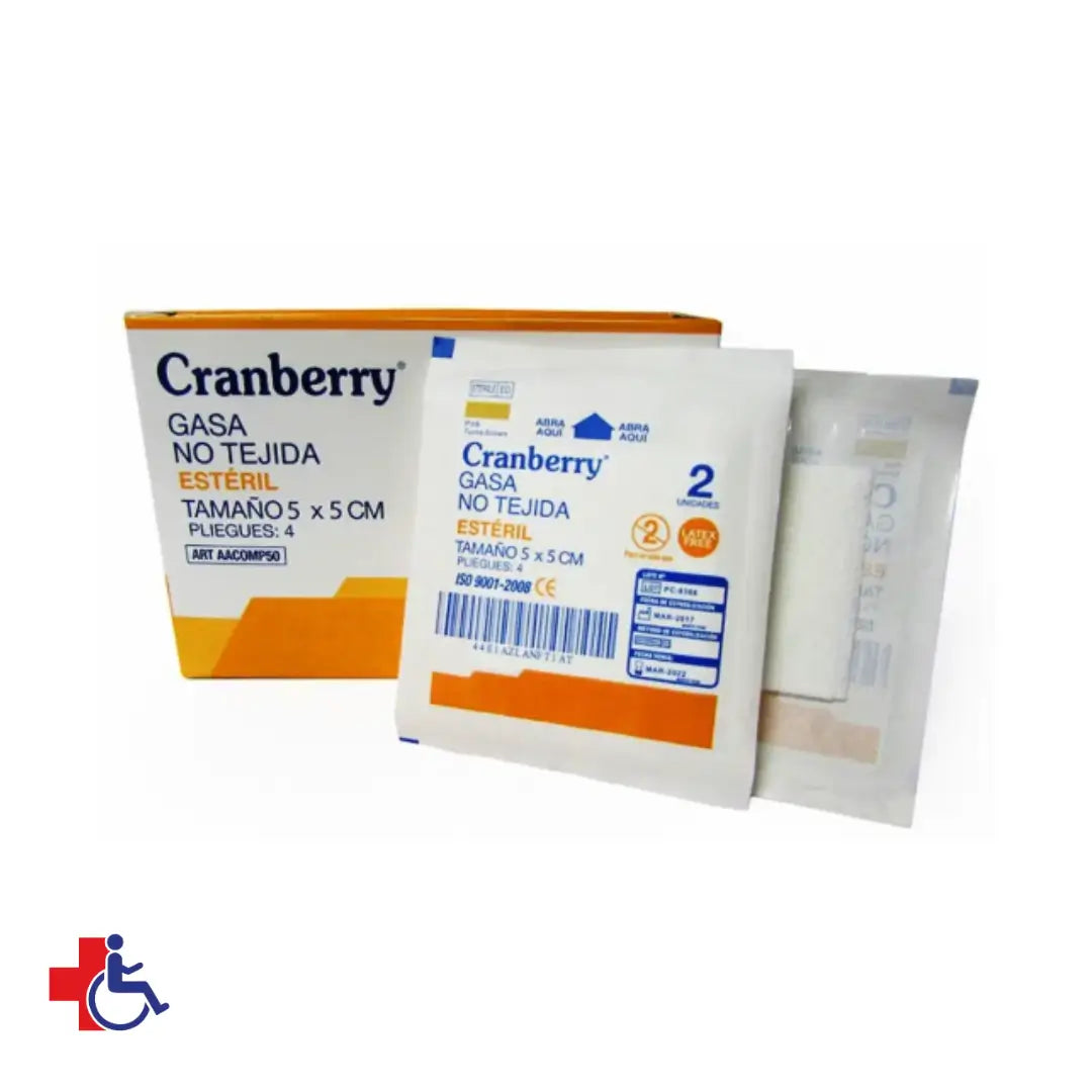 Gasa No Tejida Esteril 5x5 cm Caja x 50 un