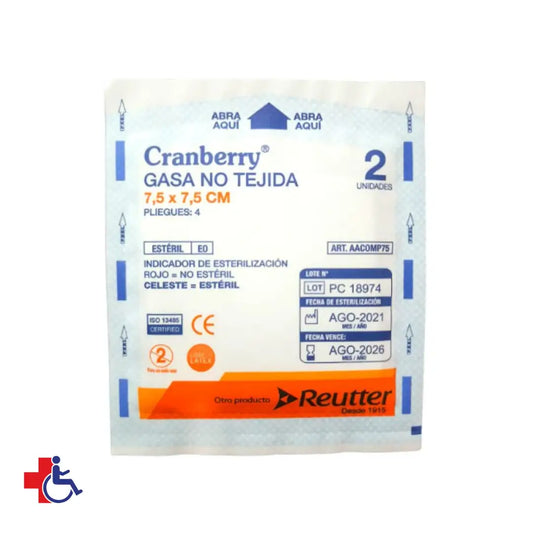 Gasa No Tejida Esteril 7.5x7.5 cm