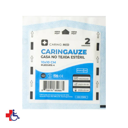 Gasa No Tejida Esteril 10x10 cm