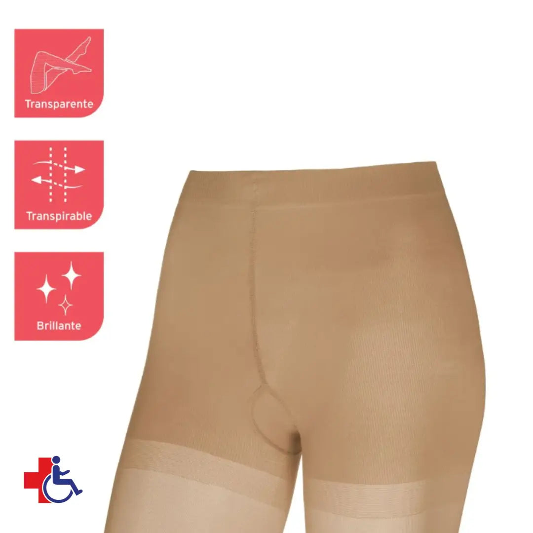 Media Compresiva Jobst Ultrasheer Panty 15-20 Pta. Cerrada
