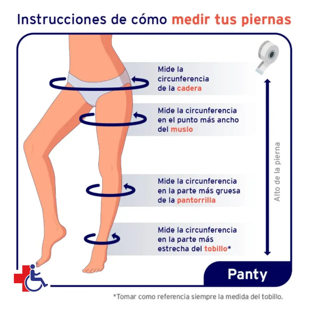 Media Compresiva Jobst Ultrasheer Panty 15-20 Pta. Cerrada
