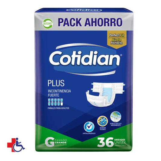 Pañal Cotidian Plus G Pack Ahorro x 36 un