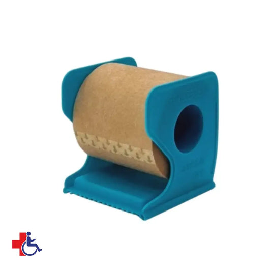 Tela Adhesiva de Papel 5cm x 9mt Color Piel Con Dispensador (Tipo Micropore)