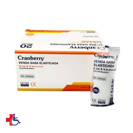 Venda de Gasa Elasticada 8cm x 4mt (tipo Elastomull) Caja x 20 un