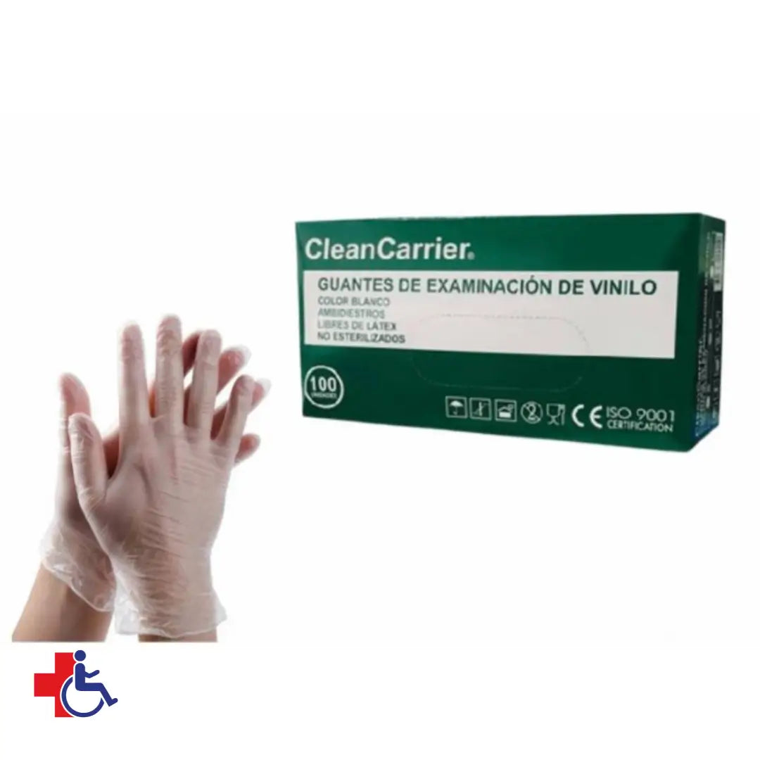 Guante Vinilo Sin Polvo Caja x 100 un - Talla S