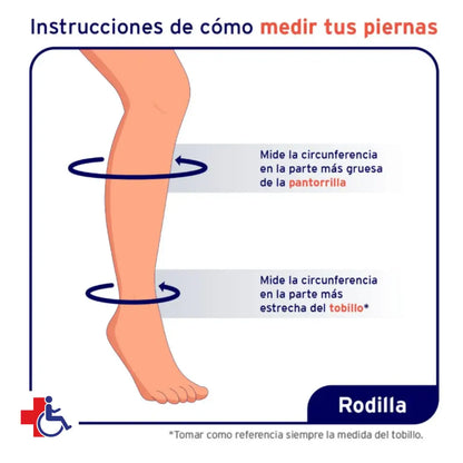 Media Compresiva Jobst Ultrasheer Rodilla 15-20 Pta. Cerrada